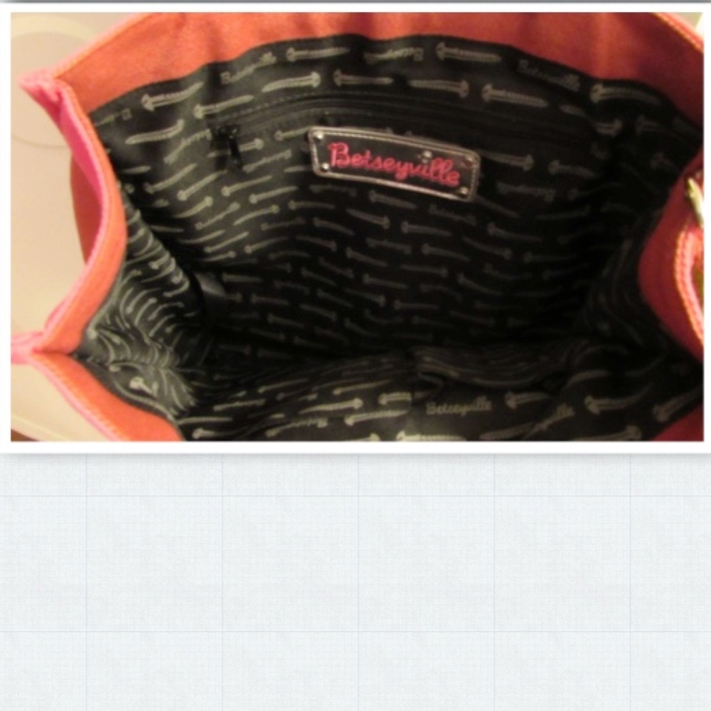 Betseyville Cherry Fruit Station Pink Tote - Picture 7 of 7